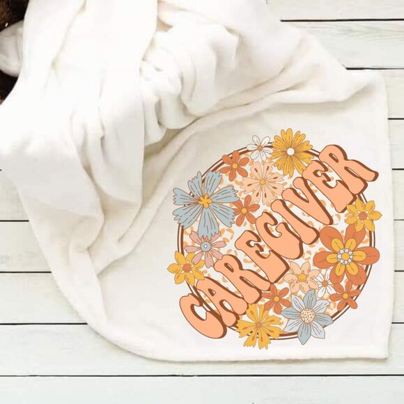 Throw Blanket Caregiver Floral 50x60 Blanket - Picture 1 of 1